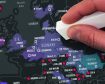 New! World Capitals Scratch Off Map Dark