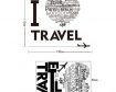 I Love Travel Wall Sticker